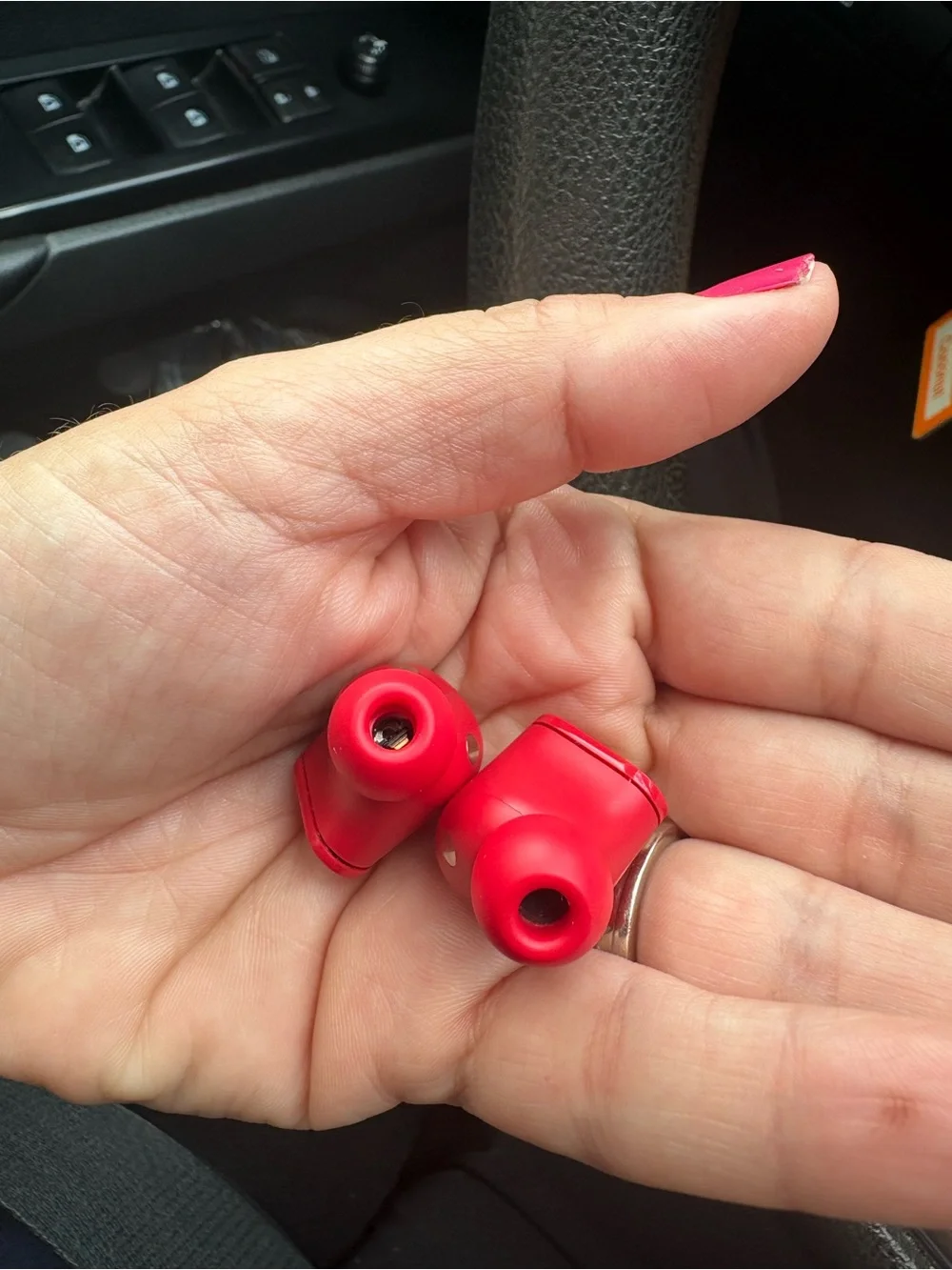 Beats by Dre Red True Wireless Earbuds with Charging Case